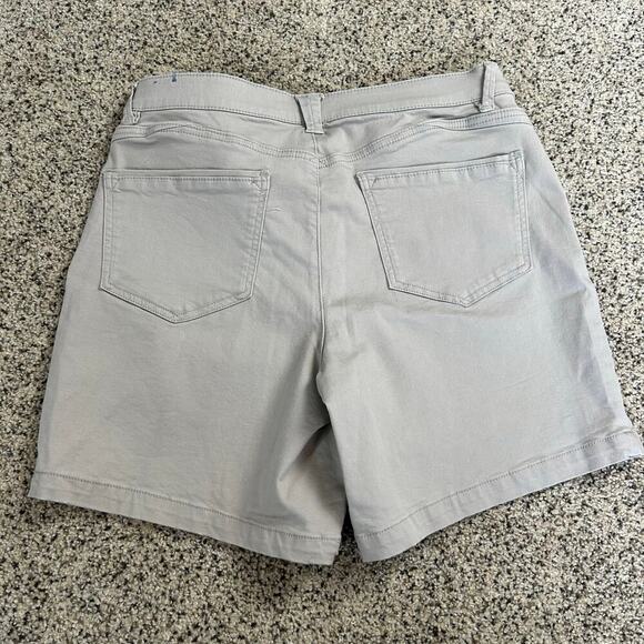 Wit & Wisdom Womens Shorts Size 14 Ab Solution Tan Khaki Stretch 7" Inseam - Picture 3 of 5